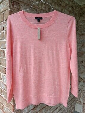 J. Crew Pink Crewneck Sweater